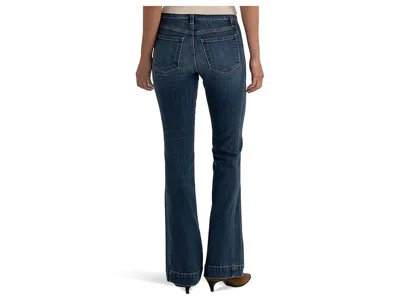 Kut From The Kloth Ana Fab Ab Braided Belt Loop High Waist Flare Jeans In Blue