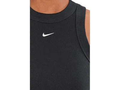 Nike Sportswear Chill Knit Rib Tank Top Dress In Black