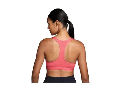 Nike Swoosh Medium Support Bra In Pink