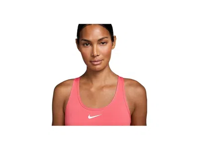 Nike Swoosh Medium Support Bra In Pink