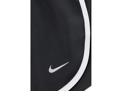 Nike Tempo Juniors Womens Mid Rise Moisture Wicking Running Short In Black