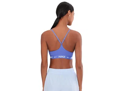 Nike Dri-fit Indy Light Support Bra In Blue