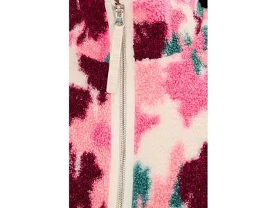 Ugg Marlene Splatter Jacket Coat Abstract : Lg, Polyester In Pink