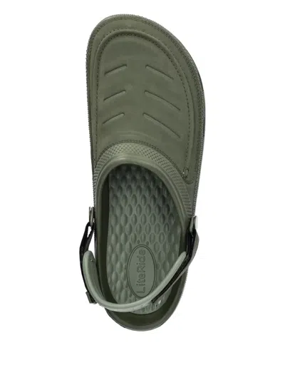 Crocs Adjustable Strap Slides In Green