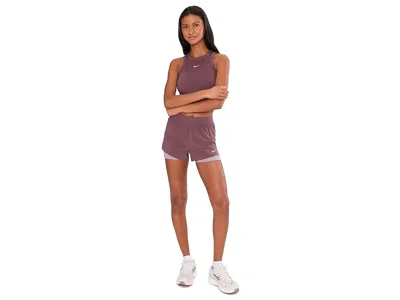 Nike One Fitted Dri-fit Cropped Tank Top In Multi