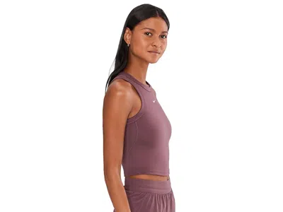 Nike One Fitted Dri-fit Cropped Tank Top In Multi