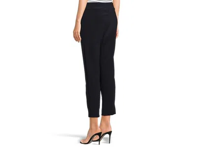 Krazy Larry Pull On Microfiber Ankle Pants In Black