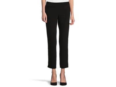 Krazy Larry Pull On Microfiber Ankle Pants In Black