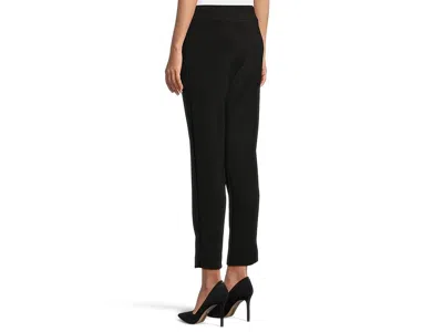 Krazy Larry Pull On Microfiber Ankle Pants In Black