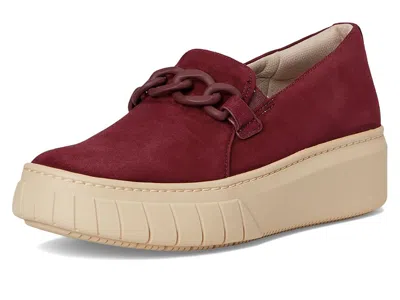 Naturalizer Wide Width Daphne Platform Slipon Sneaker In Red