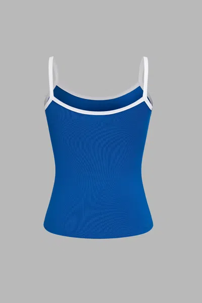 Cupshe Spring Storm Blue Top In Blue
