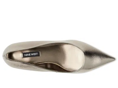 Nine West Lorela Pointed Toe Pump In Gold