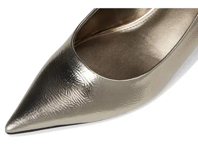 Nine West Lorela Pointed Toe Pump In Gold