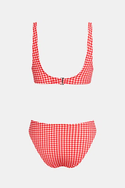 Cupshe Spring Stunner Gingham Bikini Set In Multi