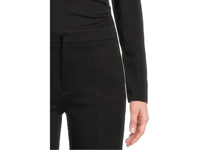 Paige Sofia Split Hem Flare Ponte Pants In Black