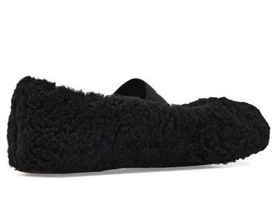 Moon Boot Mb Shearling Ballet Flats In Black Shearling