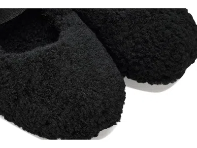 Moon Boot Mb Shearling Ballet Flats In Black Shearling