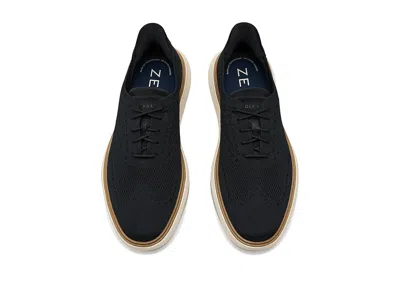 Cole Haan Grand Phaze Stitchlite Quick-on Oxford Sneakers In Black