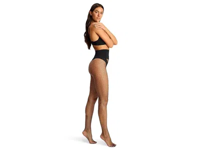Commando Glitter Fishnet In Black