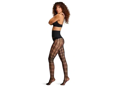 Commando Plaid Net In Black
