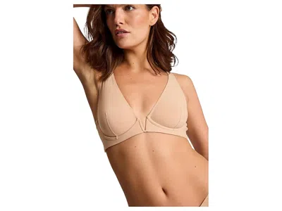 Commando Classic Plunge Underwire Bra In Neutral