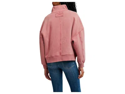 Free People Timeless Pullover Top In Salsa In Pink