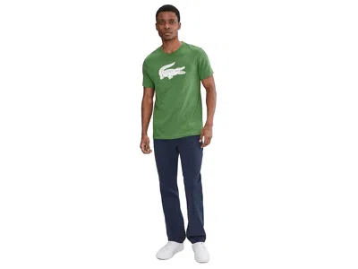 Lacoste Ultra Dry Xxl Logo Sport T-shirt In Green
