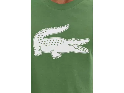 Lacoste Ultra Dry Xxl Logo Sport T-shirt In Green