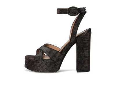 Sam Edelman Savannah Ankle Strap Platform Sandal In Black