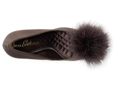 Sam Edelman Hazel Feather Embellished Pump In Brown