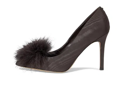 Sam Edelman Hazel Feather Embellished Pump In Brown