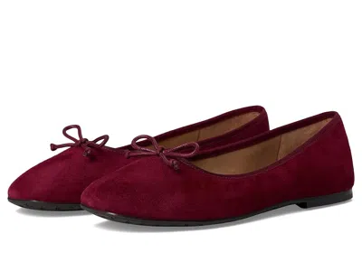 Sam Edelman Alie Bow-detail Leather Ballet Flats In Burgundy