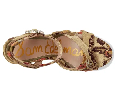 Sam Edelman Savannah Glow Ankle Strap Platform Sandal In Animal Print
