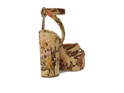 Sam Edelman Savannah Glow Ankle Strap Platform Sandal In Animal Print