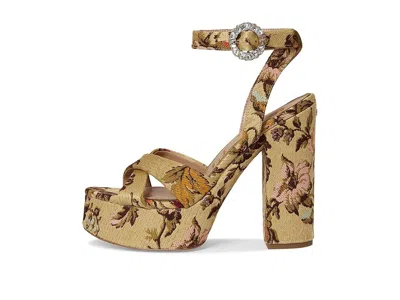 Sam Edelman Savannah Glow Ankle Strap Platform Sandal In Animal Print
