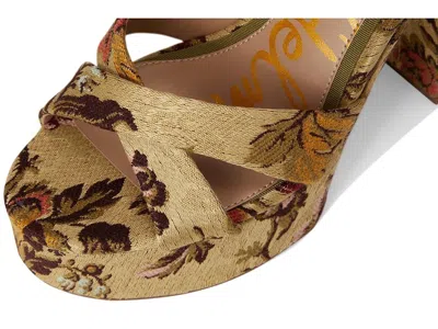 Sam Edelman Savannah Glow Ankle Strap Platform Sandal In Animal Print