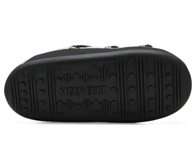 Moon Boot Quilted Flat Slippers In Sand