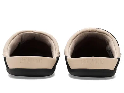 Moon Boot Quilted Flat Slippers In Sand