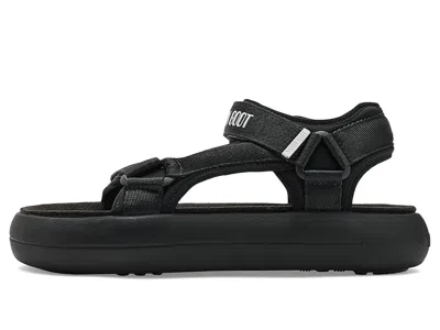 Moon Boot Logo-strap Platform Sandals In Black
