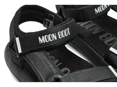 Moon Boot Logo-strap Platform Sandals In Black