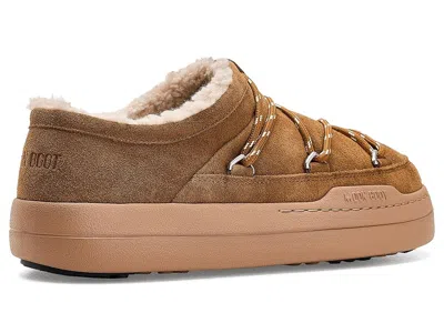 Moon Boot Park Suede Slipper Sneakers In Brown