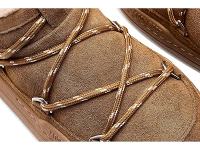 Moon Boot Park Suede Slipper Sneakers In Brown
