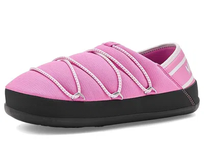 Moon Boot Slip-on Lace-up Slippers In Pink