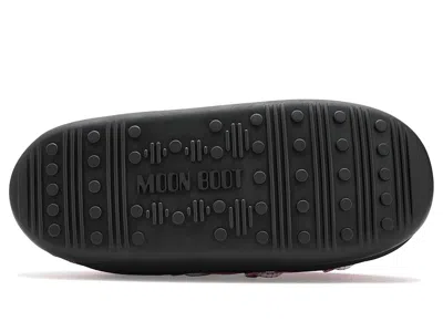 Moon Boot Slip-on Lace-up Slippers In Pink