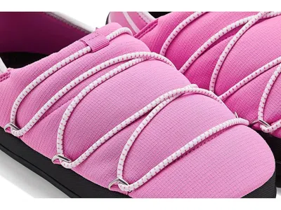 Moon Boot Slip-on Lace-up Slippers In Pink
