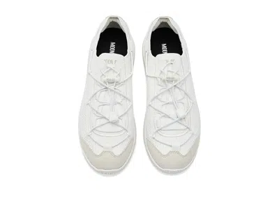 Moon Boot White Fabric Moonlight Sneakers In White