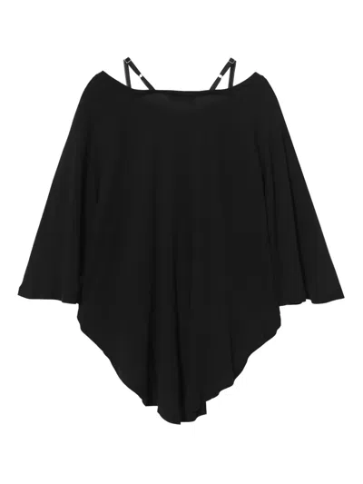 Undercover Strap Pullover In Black