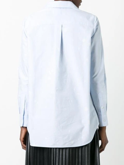 Shop Alexander Wang Paint Splatter Blouse In Blue