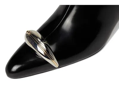 Tory Burch Pierced Leather Ankle Boots In Black