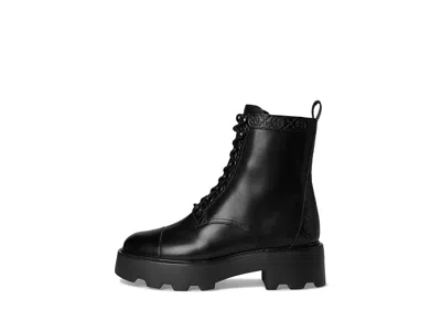 Tory Burch Monogram Lug Ankle Boot 65mm In Black